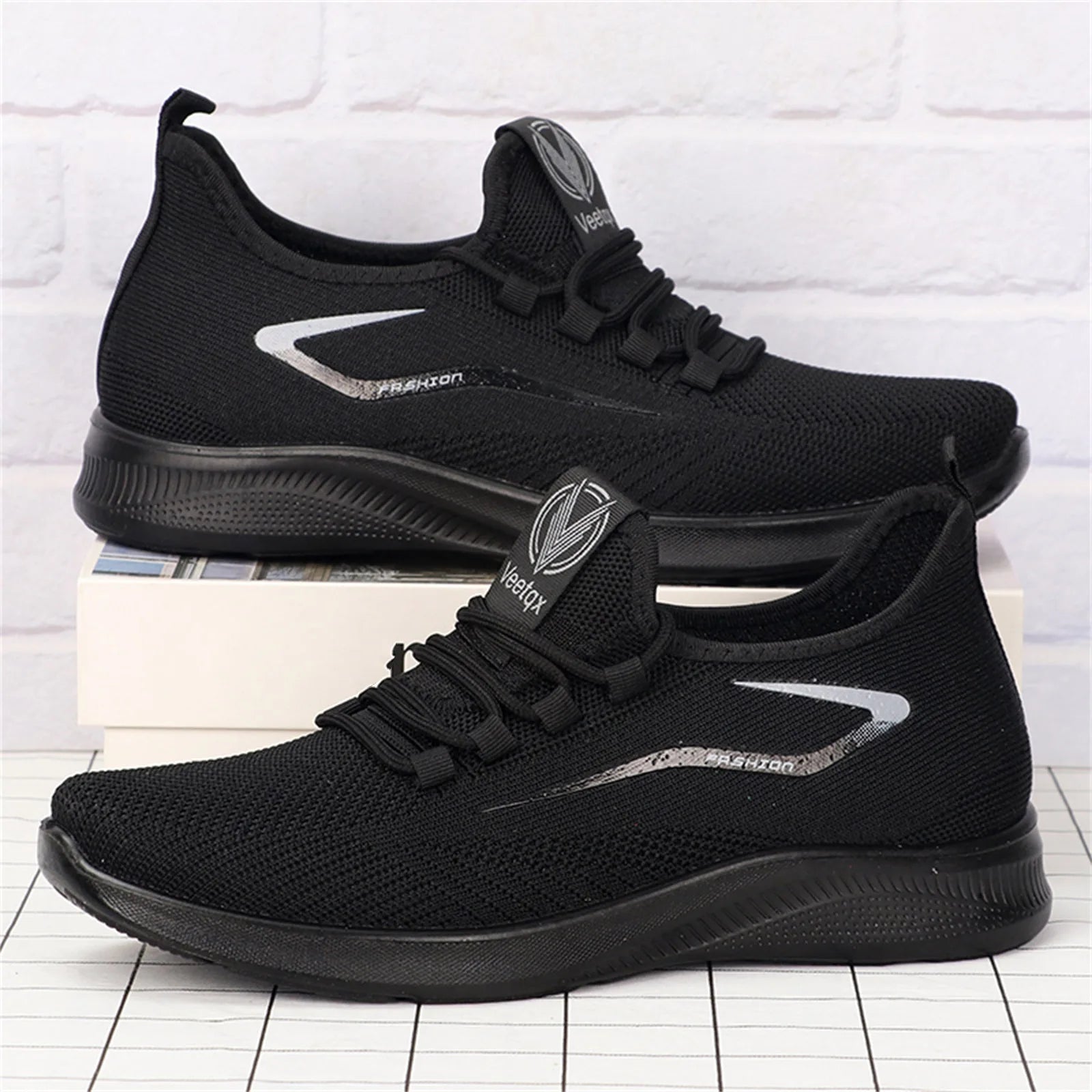 Men Sports Vulcanized Shoes Flat Bottom Light Sneakers Slip On - Mountain Merch Market 