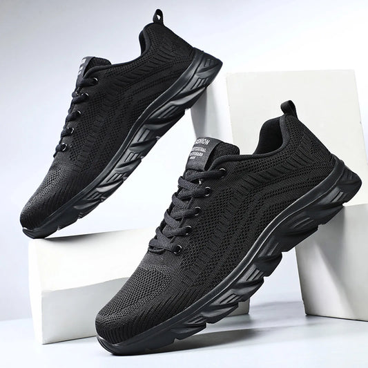 Men Casual Shoes Sneakers Summer Flying Fabric Lac-up Lightweight Comfortable Breathable Walking Size 40-45 2022 Mesh Men Sneake - Mountain Merch Market 