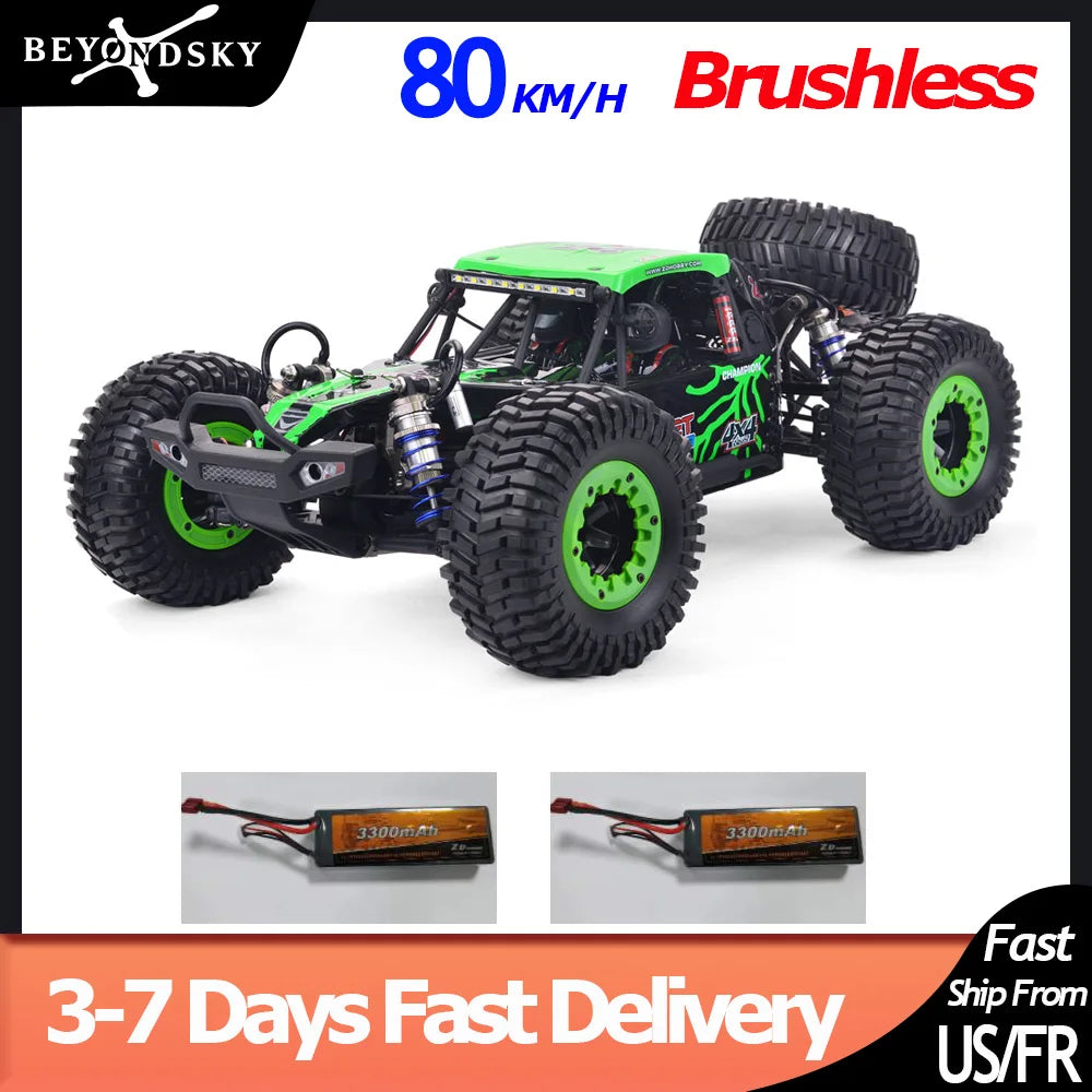 4WD Racing Car 2.4G Remote Control Car Brushless Motor Drift Off-Road  400m Remote Truck