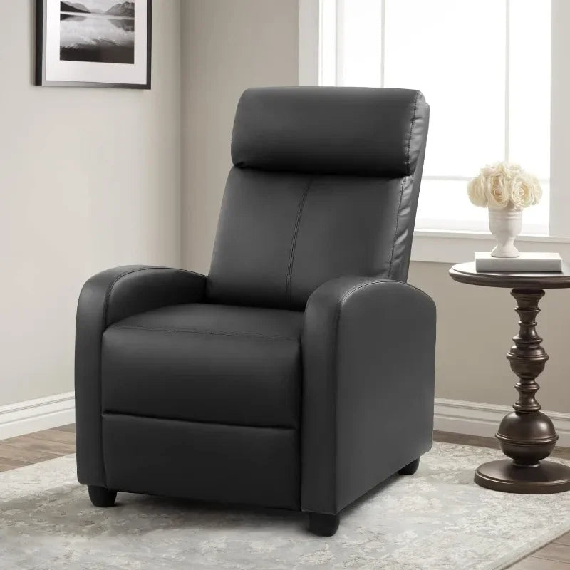 Chair Massage Home Theater Seating Wing Back Reclining Sofa with Footrest - Mountain Merch Market 