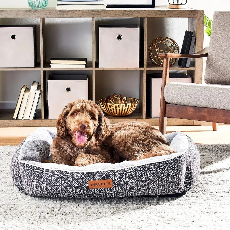 Plush & Luxe Lounger Pet Bed for Dogs & Cats , - Mountain Merch Market 