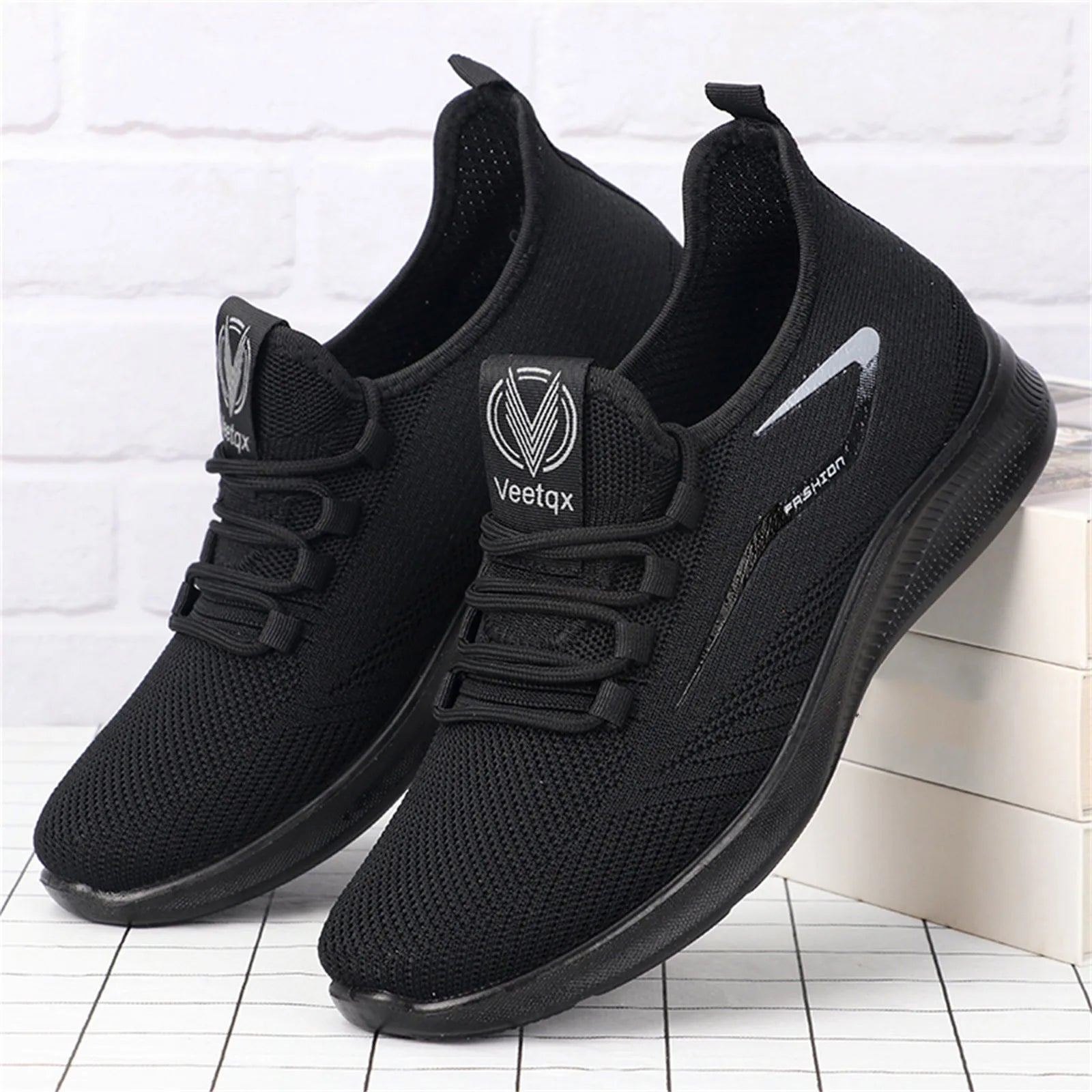 Men Sports Vulcanized Shoes Flat Bottom Light Sneakers Slip On - Mountain Merch Market 