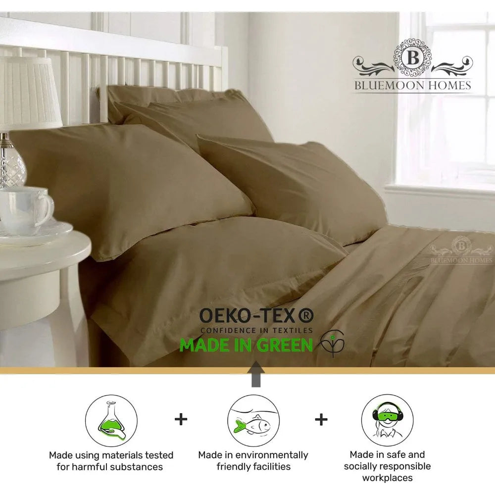 Queen Size Sheets Cotton 1000 Thread Count - Mountain Merch Market 