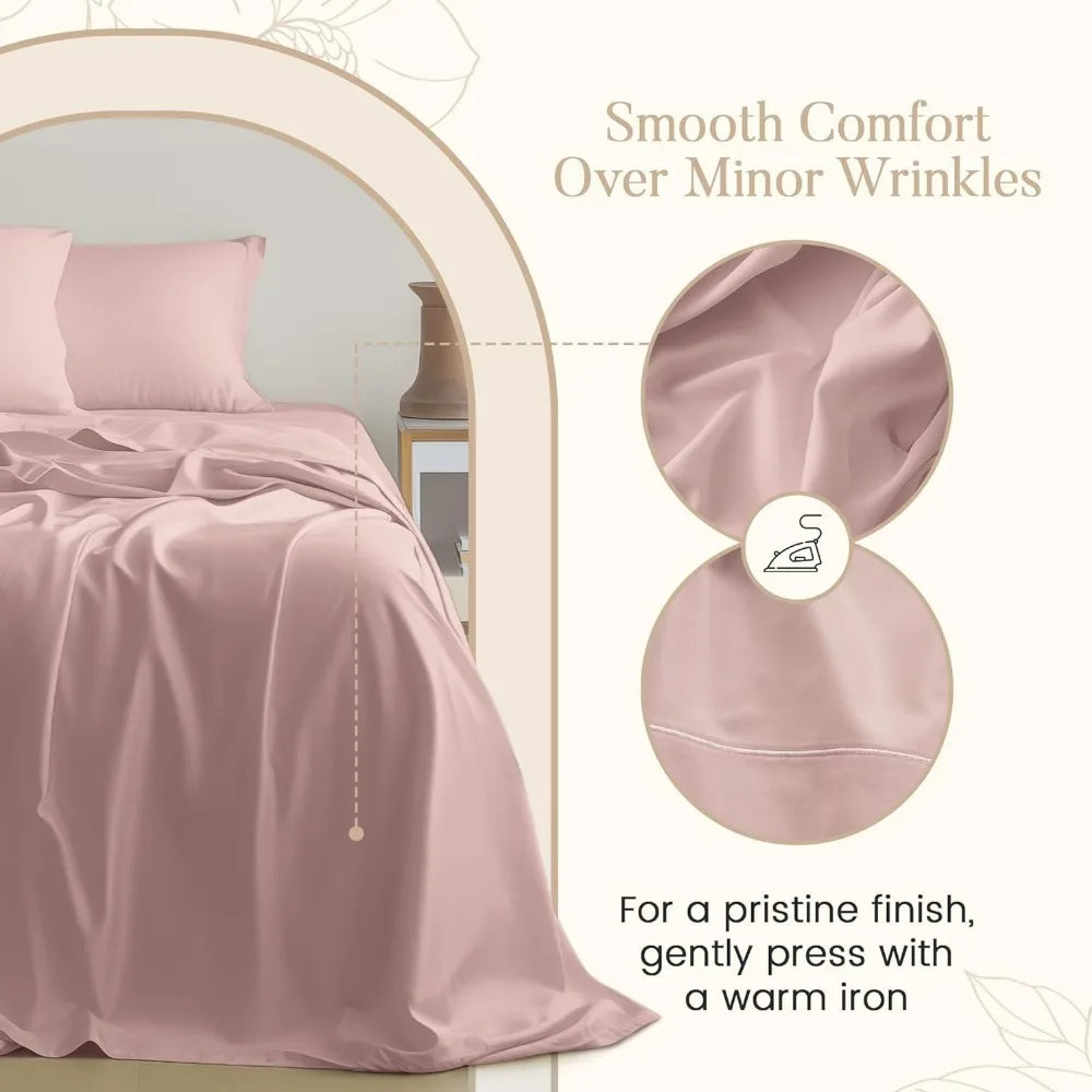 100% Egyptian Cotton Sheets Queen Size  & Pillowcases - Mountain Merch Market 